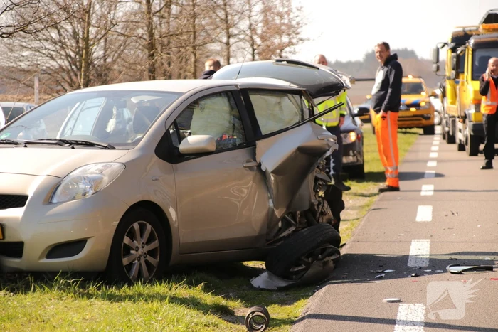 Gewonde bij frontale botsing