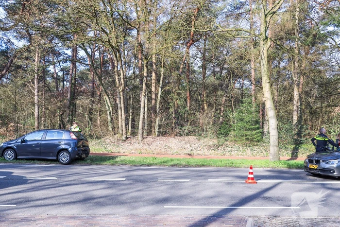 Schade bij kop-staartbotsing met drie auto's