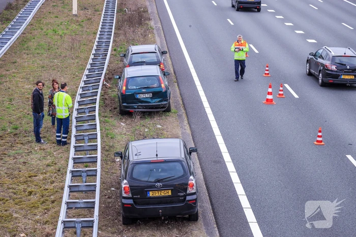 Drukke avondspits door meerdere ongevallen, A1