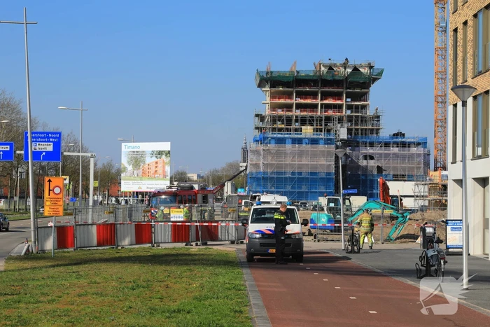 Gasleiding geraakt bij graafwerkzaamheden