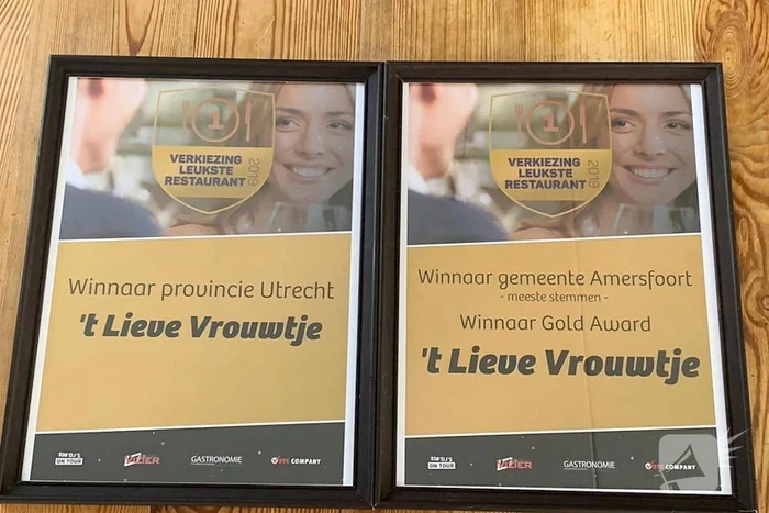 Restaurant 't Lieve Vrouwtje wint verkiezing Leukste Restaurant 2019