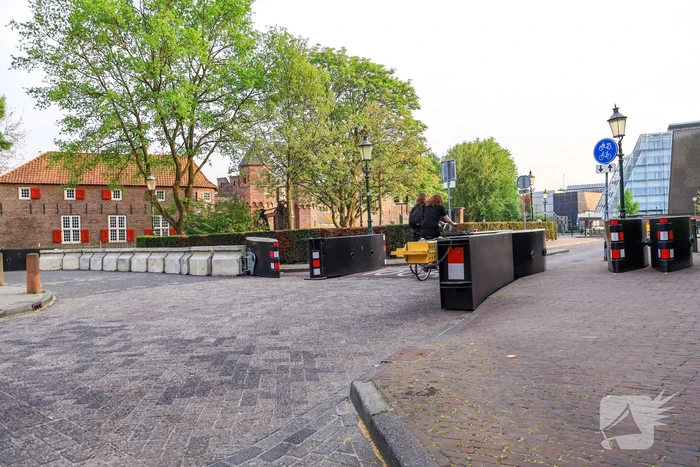 Opbouw route Koningsdag in volle gang