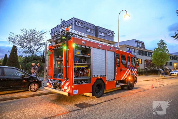 Buurman ontdekt schoorsteenbrand