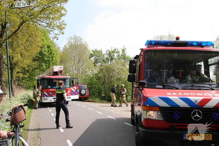 Veel rook bij brand in loods
