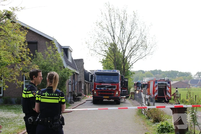 Veel rook bij brand in loods