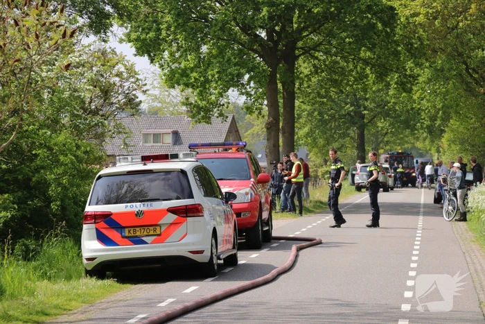 Veel rook bij brand in loods