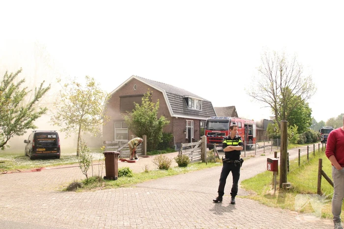Veel rook bij brand in loods