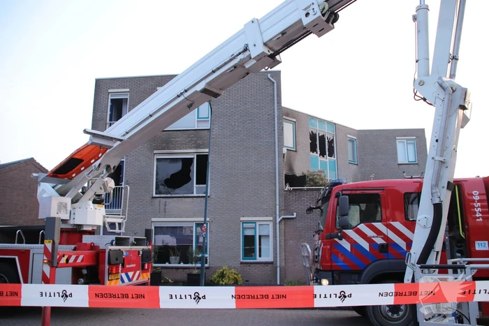 Appartementencomplex verwoest door brand