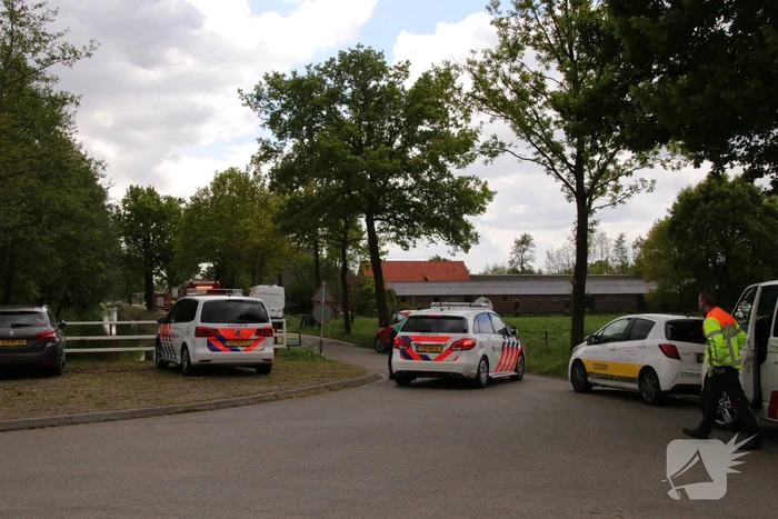 Weg afgesloten om gaslek