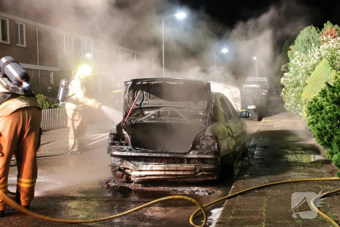 Auto brandt volledig uit