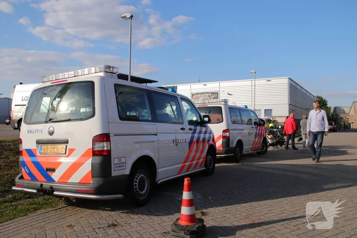 Loods verwoest door brand