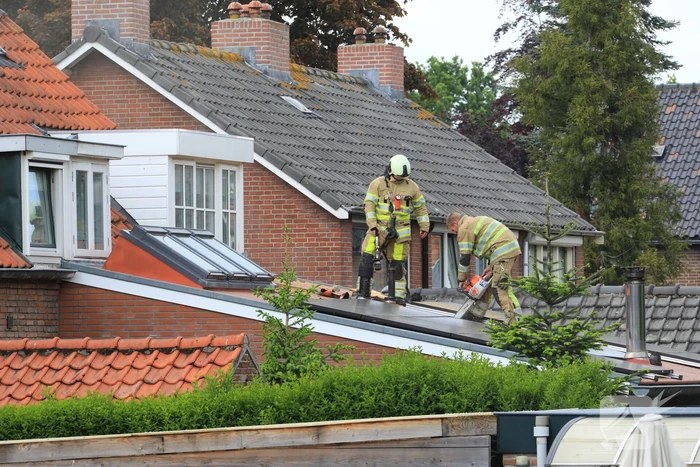 Veel rook bij brand in woning