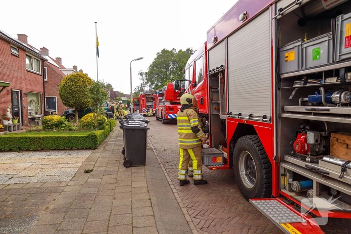 Veel rook bij brand in woning