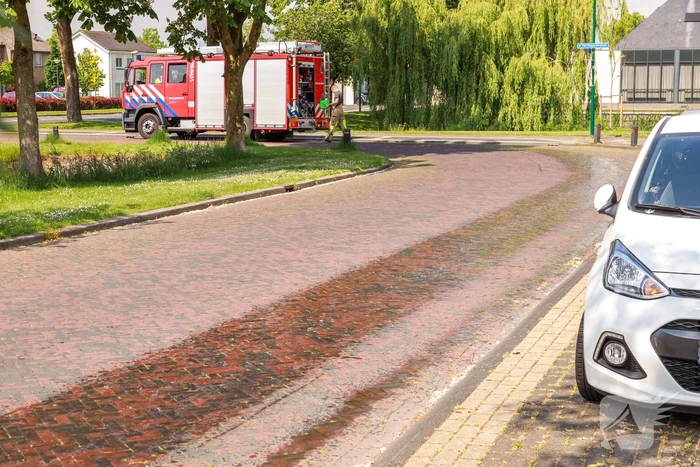 Meterslang oliespoor zorgt voor spekglad wegdek