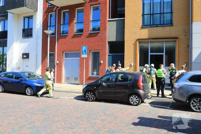 Brand op balkon appartementencomplex