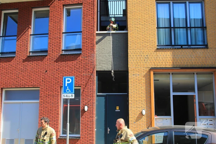 Brand op balkon appartementencomplex