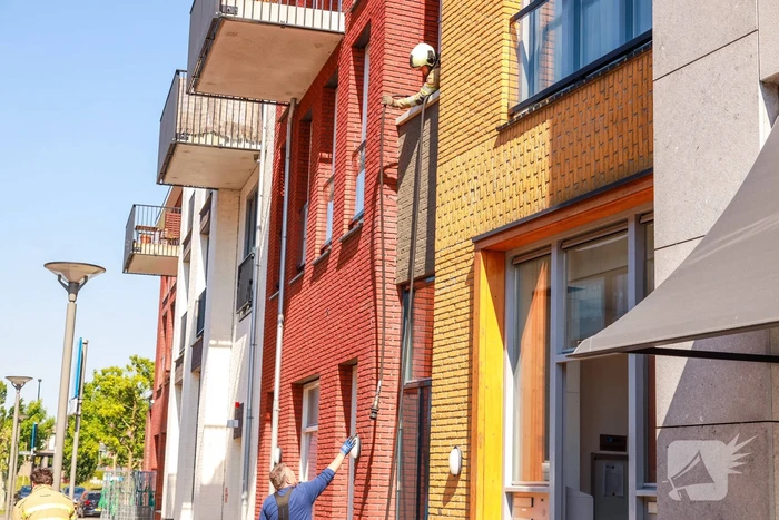 Brand op balkon appartementencomplex