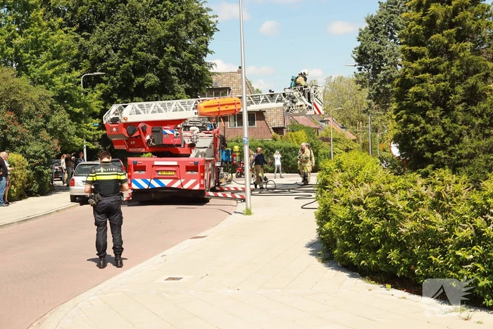 Brand op zolder
