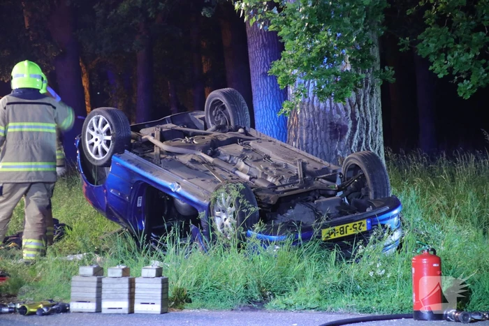 Zwaargewonde bij eenzijdige aanrijding