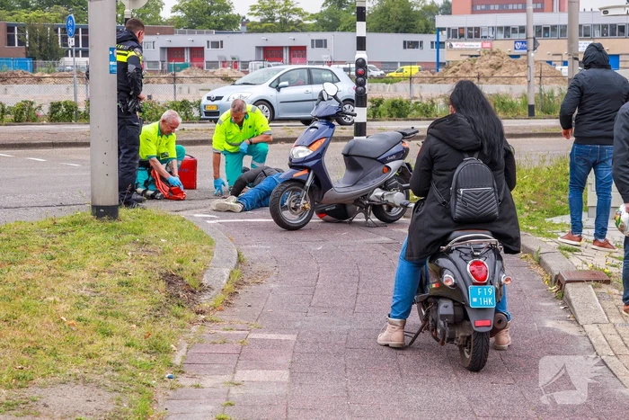 Scooterrijder gewond bij eenzijdig ongeval