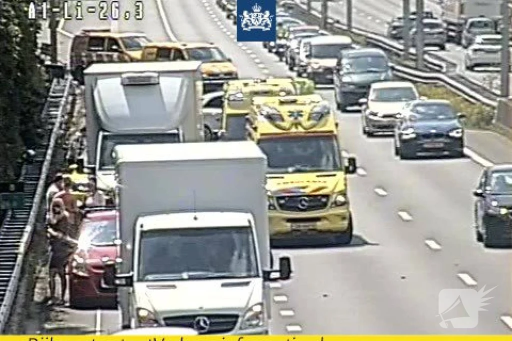 Rijksweg A1 112 meldingen Laren 