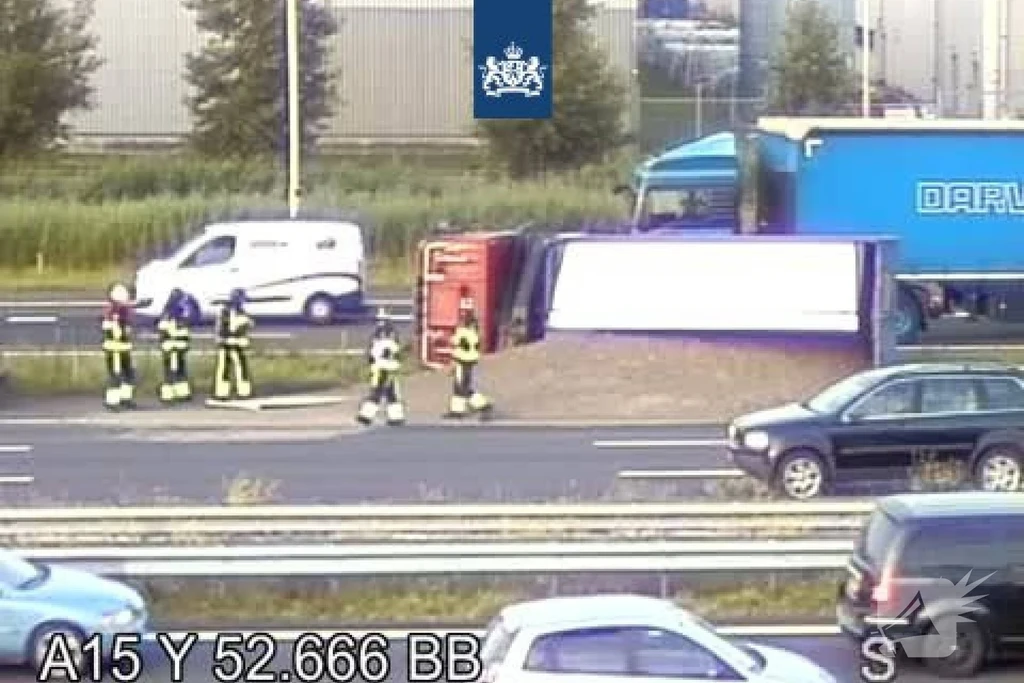 Rijksweg A15 112 meldingen Rotterdam 