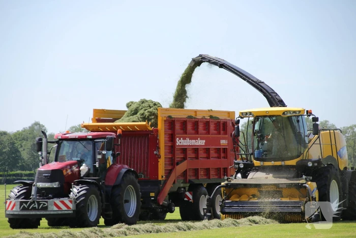 Boeren profiteren maximaal van het weer tijdens het hooien