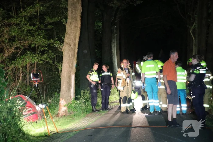 Gewonde bestuurder vlucht na crash