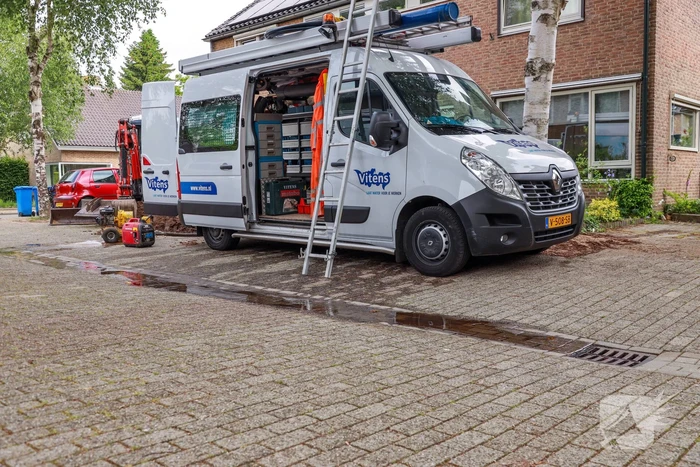 Waterleiding gesprongen