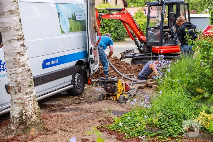 Waterleiding gesprongen