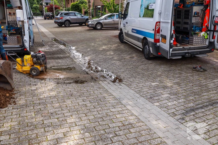 Waterleiding gesprongen