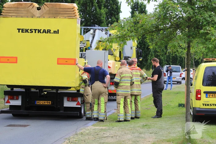 Vastgelopen remmen zorgt voor verkeershinder