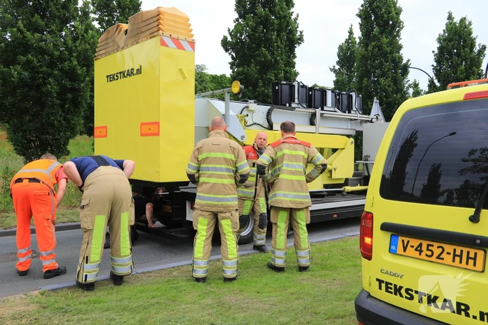 Vastgelopen remmen zorgt voor verkeershinder