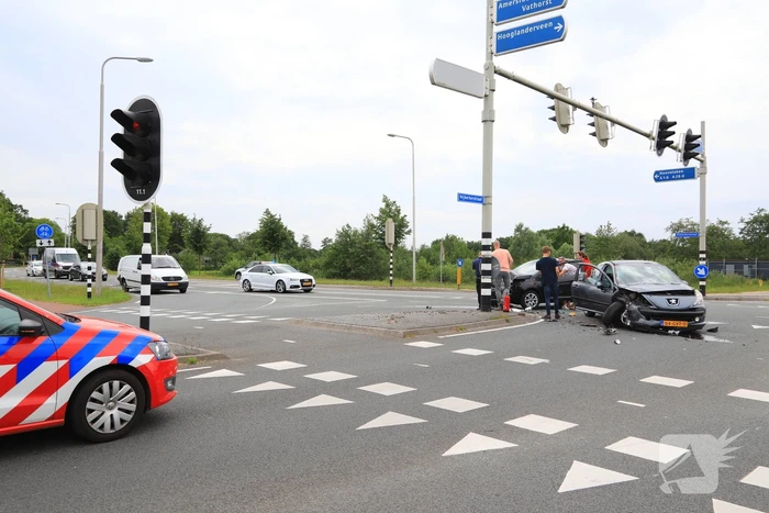 Gewonde bij ongeval op kruising