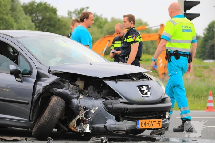 Gewonde bij ongeval op kruising