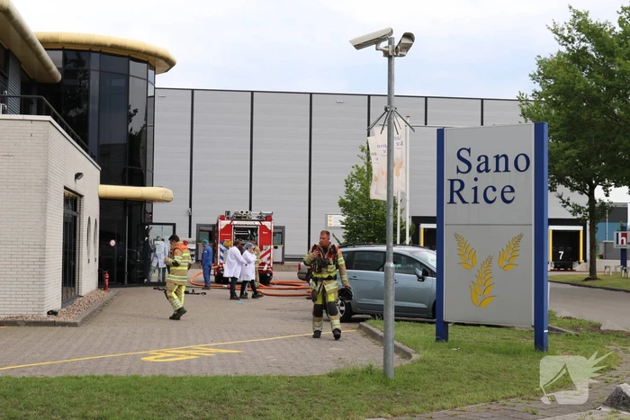 Bedrijfspand SanoRice ontruimd door brand
