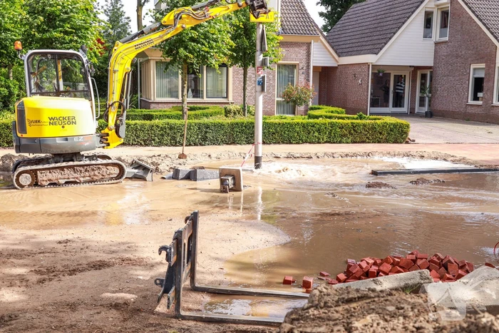 Waterballet na graafwerkzaamheden