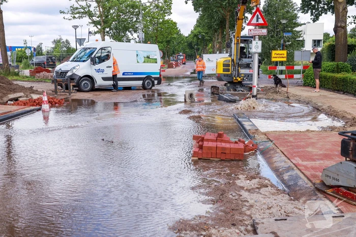 Waterballet na graafwerkzaamheden