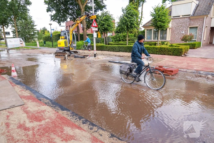 Waterballet na graafwerkzaamheden