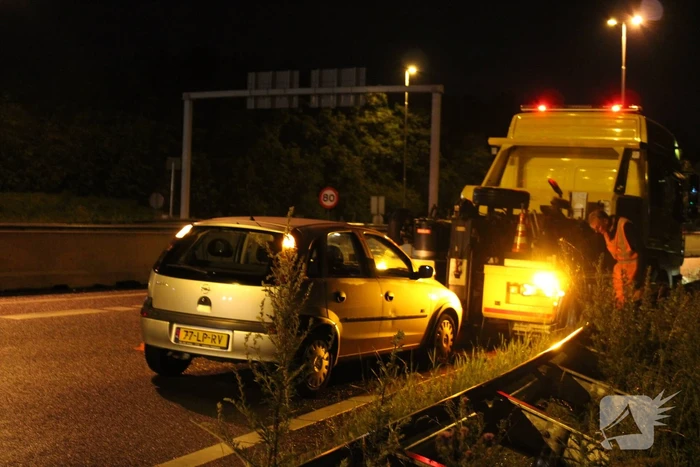 Opnieuw auto uit de bocht gevlogen