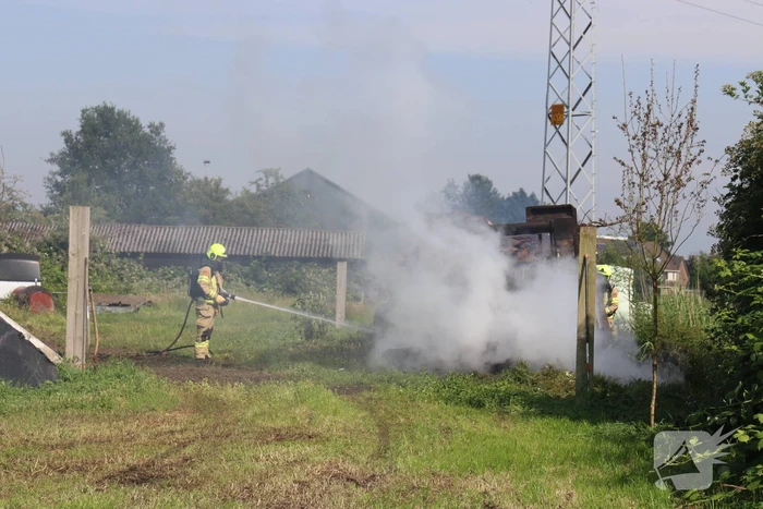 Schuur verwoest door brand