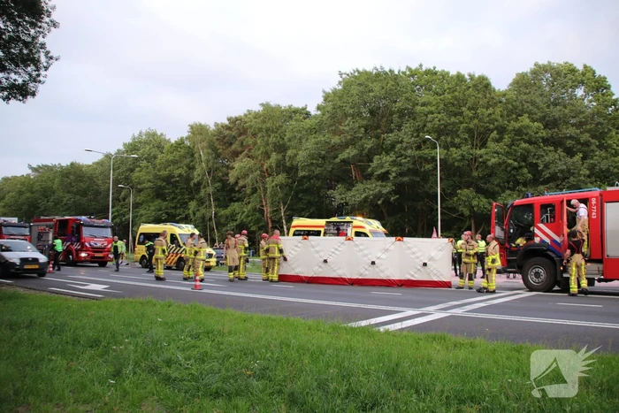 Zeer ernstige ongeval tussen twee voertuigen