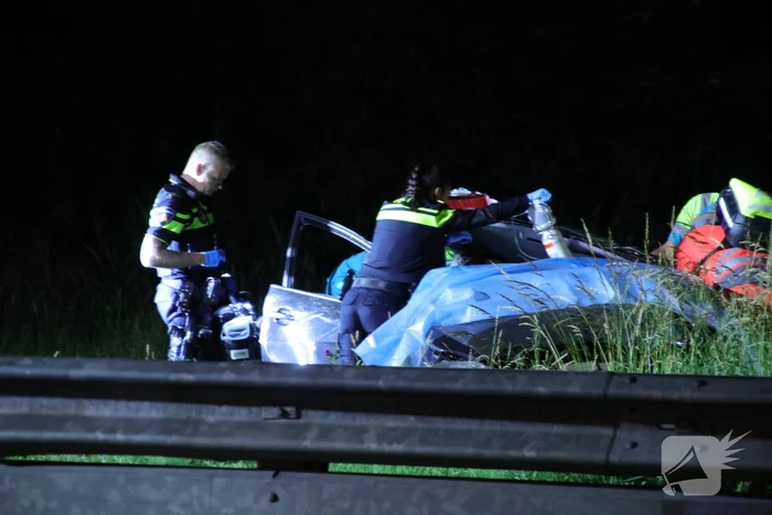 Bestuurder zwaargewond na lancering