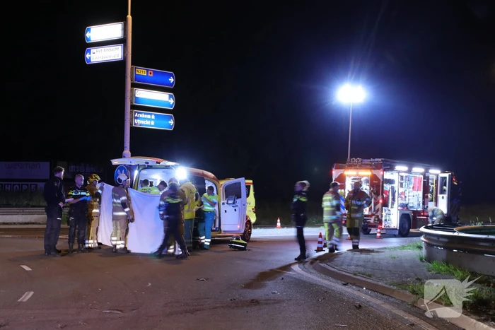 Bestuurder zwaargewond na lancering