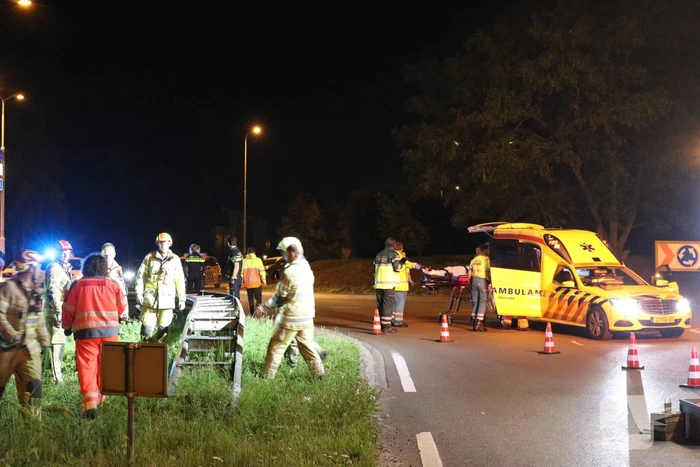 Bestuurder zwaargewond na lancering