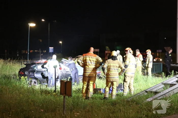 Bestuurder zwaargewond na lancering
