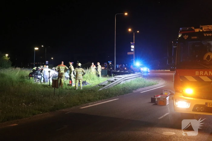 Bestuurder zwaargewond na lancering