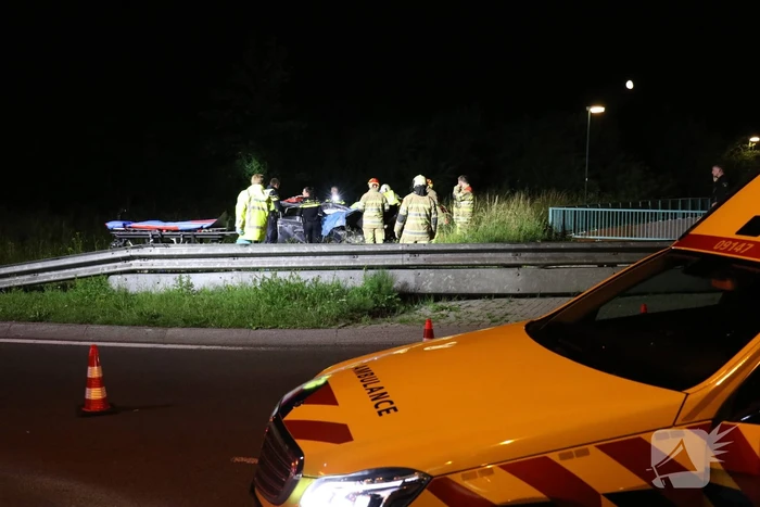 Bestuurder zwaargewond na lancering