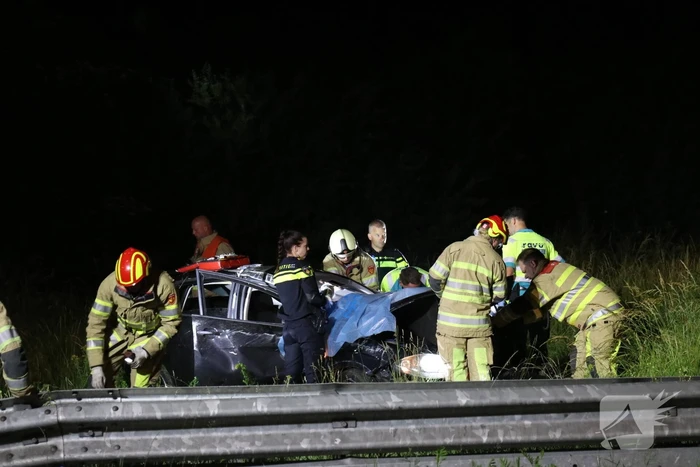 Bestuurder zwaargewond na lancering