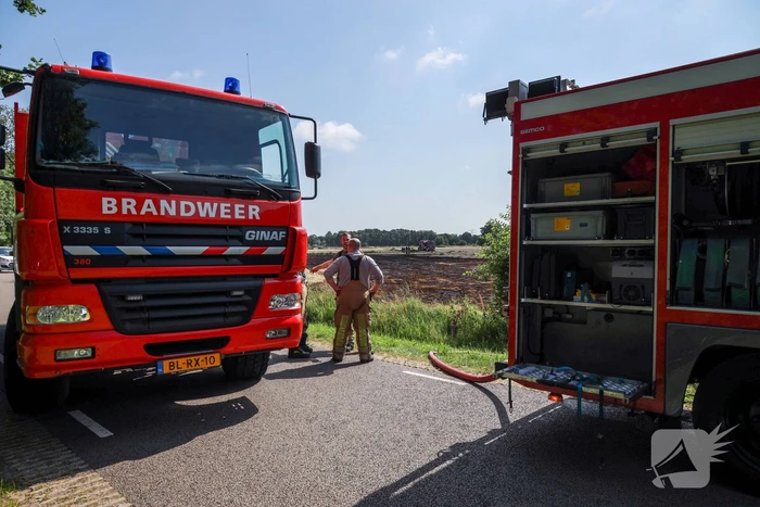 Meters grasland in brand